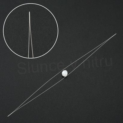 Skládací jehla na korálky z nerezové oceli s okem 8,8 cm (N157)