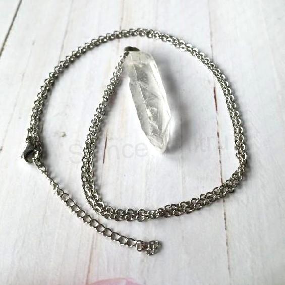 Náhrdelník křišťál špice 6,9 g - nerezová ocel (Brazílie) (X2111)