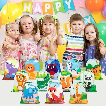 Stahovací taška, sáček na přezůvky zvířátka 30 x 24 cm sova (E1010)