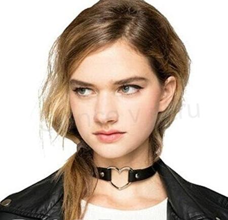 Čelenka s kočičími oušky + choker se srdcem (H698)