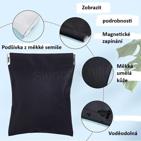 Kožená Peněženka - klapačka černá (J47)