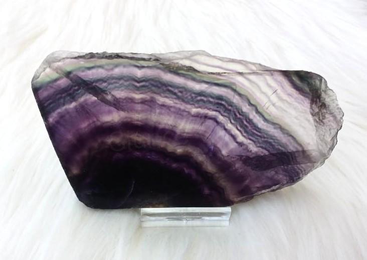 Fluorit leštěný plátek 266 g (X2153)