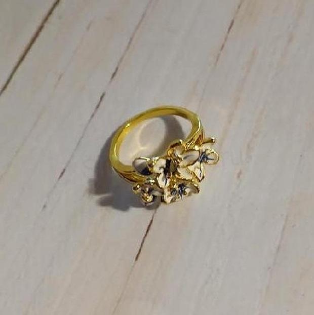 Květinový smaltovaný prsten velikost 56 (BP561)