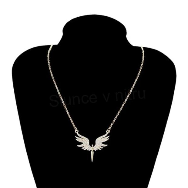 Řetízkový náhrdelník s přívěskem anděla (BD1001)