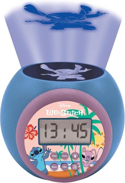 Disney Stitch, projekční budík s buzením, alarmr, noční světlo s časovačem (H736)