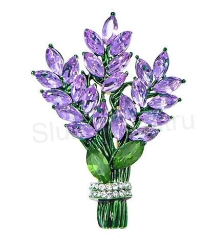 Květinová brož, kytička s kamínky (HB121)