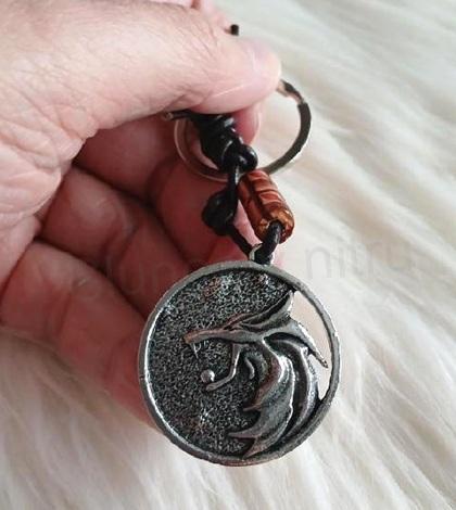 Klíčenka, přívěsek na klíče vlk, Geralt (H737)