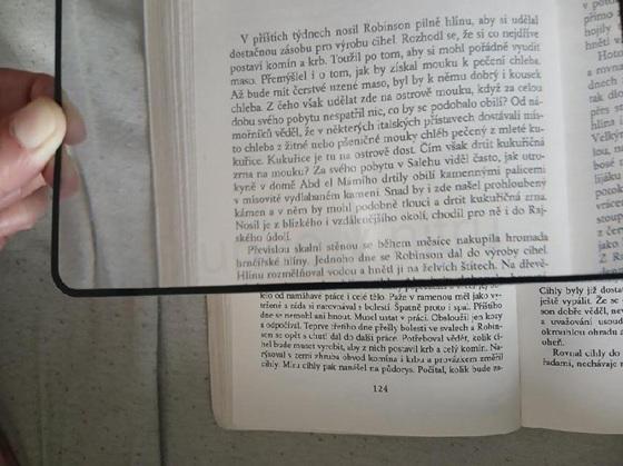 3 x Lupa, přenosná karta ultra tenké PVC (L63)