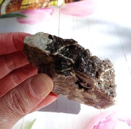 Ametyst – morion drúza 191 g – Česká republika (X2194)