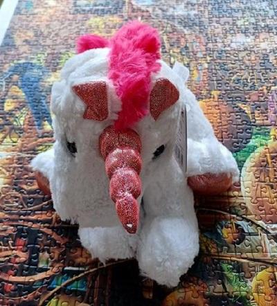 Plyšová hračka jednorožec 35 cm (D757)