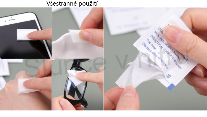 Desinfekční polštářek 75% alkoholu - 10 ks  (F28)