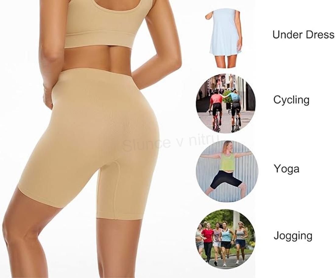 Dámské elastické tvarující spodní prádlo – kraťasy, velikost S/M, barva béžová (K767)