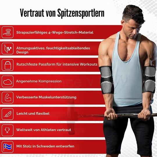 Kompresní bandáž na loket Nordic Lifting šedá L (F103)