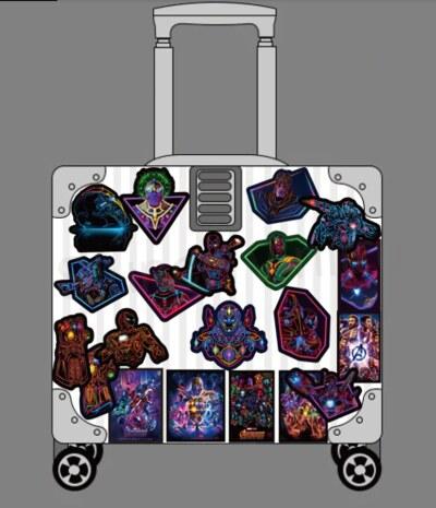 Neonové Super Nálepky Marvel 5 kusů (E15)