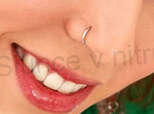 Piercing kroužek z chirurgické oceli 8 mm ( BB119)