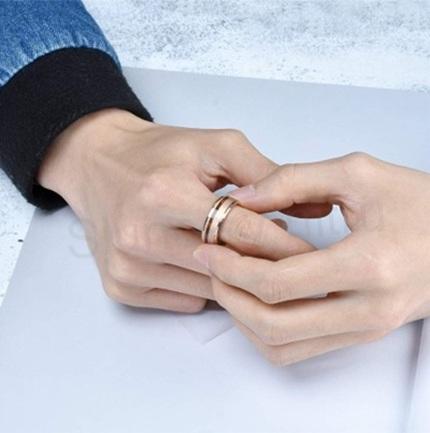 Pánský Wolframový prsten z kombinací chirurgické oceli velikost 59 (BP121)