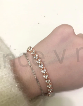 Pozlacený náramek se Zirkony (BC232)