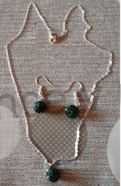 Postřííbřená souprava šperků se Swarovski Elements (BS22)
