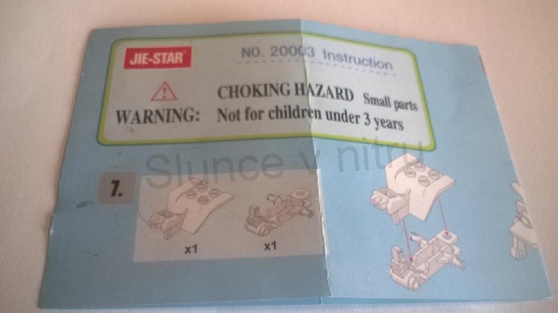 Stavebnice lego policejní motorka (D77)