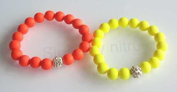 Neonový náramek se Swarovski elements (BC399)