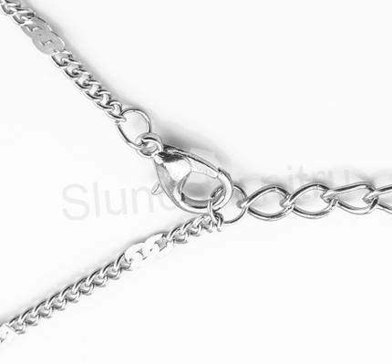 Postříbřený náhrdelník přívěšek slza Swarovski Elements (BD26)