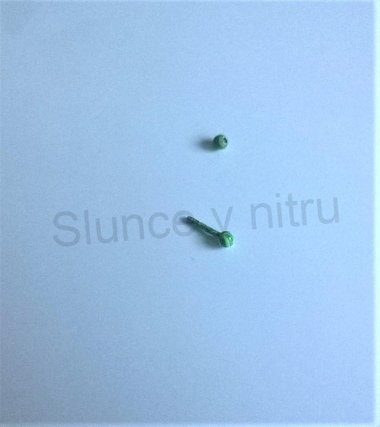 Piercing z chirurgické oceli tyčka s kuličkami barevný 12 mm (BB274)