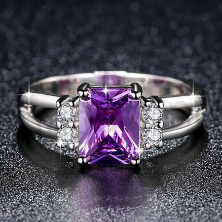 Postříbřená zirkonová souprava šperků (BS39) 