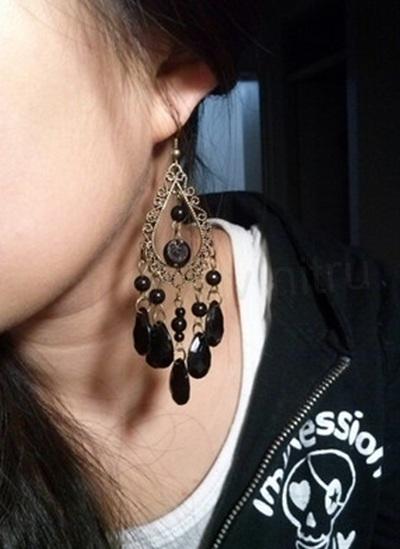 Dlouhé visací střapcové náušnice (BB315)