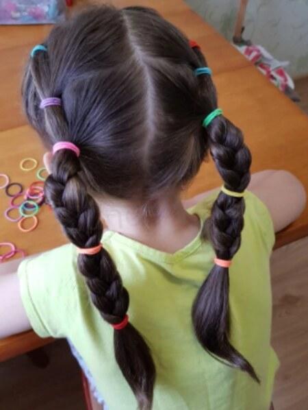 Gumičky do vlasů barevné 10 kusů (H30)