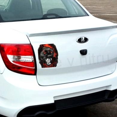 Samolepky na auto černý panter (E170)