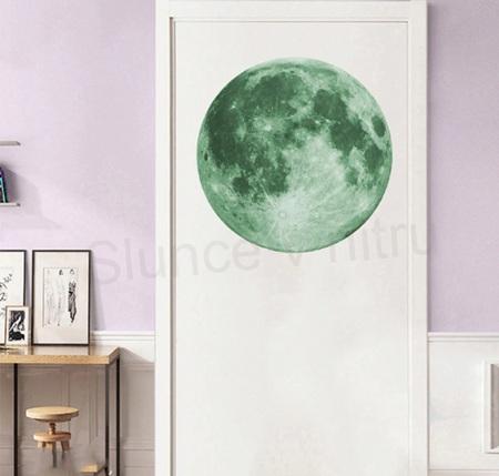 3D Samolepící dekorace sviticí měsíc - lumius (E189)