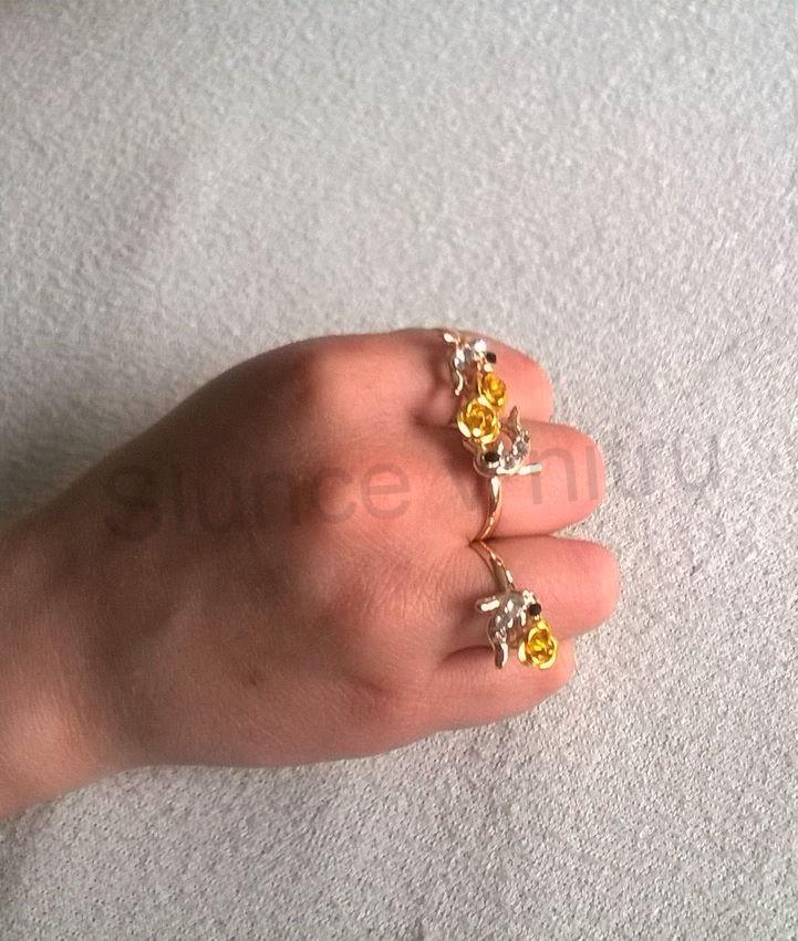 Nastavitelný drobný prsten delfín s křišťály (BP205)