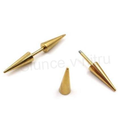 Náušnice z nerezové oceli kužel více barev (BB402)