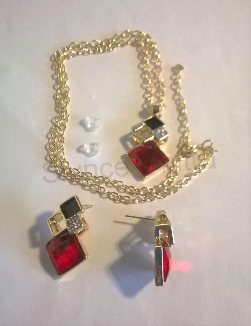 Souprava šperků pozlacená s Krystaly (BS75)