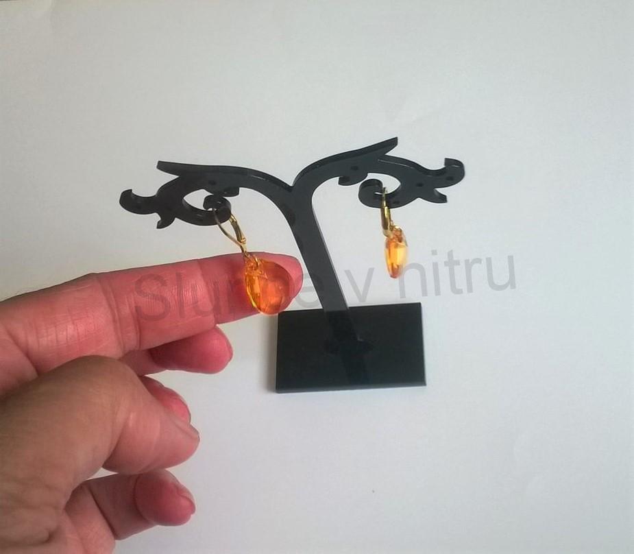 Náušnice z chirurgické oceli Slzy, Kapky broušené (BB408)