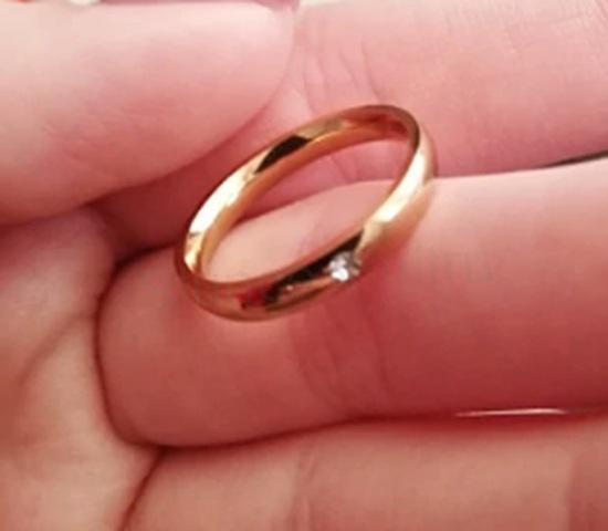 Prsten se zirkonem z nerezové oceli (BP70)