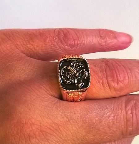 Pánský prsten štír, škorpion velikost 60 (BP81)