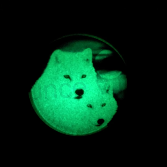 Náhrdelník platinový, černý s přívěškem Sviticí Vlci (BD312)