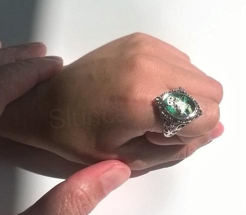 Postříbřený prsten sova velikost 56 (BP288)