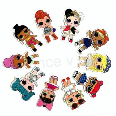 Samolepky mix panenka Lol 5 kusů (E301)