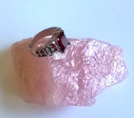 Pokovaný psten se zirkony (BP294)