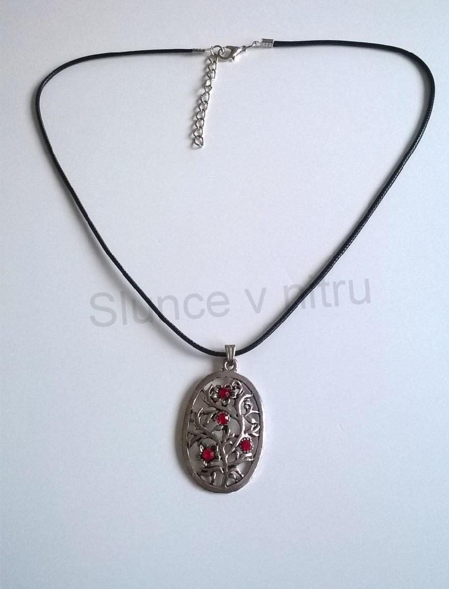 Náhrdelník s přívěškem stromu s kamínky (BD335) 