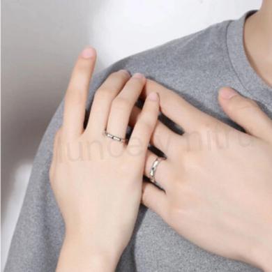 Nastavitelné snubní prsteny Slunce a Měsíc (BP402)