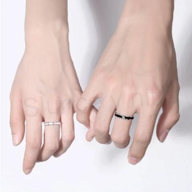 Nastavitelné snubní prsteny Jin a Jang (BE197)