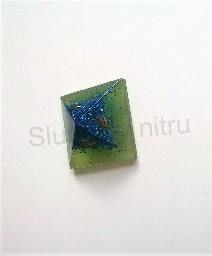 Orgonitová pyramida 2,5x1,2cm (PP39)