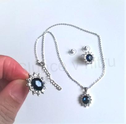 Postříbřená souprava šperků Diana postříbřeno (BS98)