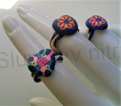 Dětský polymerový prsten srdce (BP315)