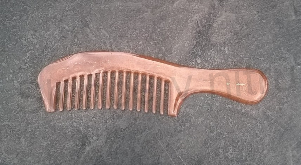 Orgonitový hřeben - hnědý 16,8 X 4,7 cm (PP71)