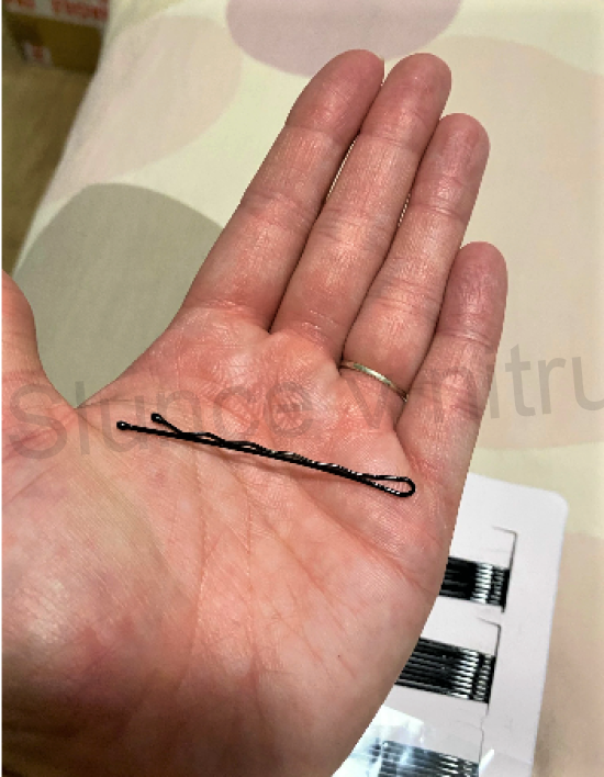 Sponka, pérka, vlásenka do vlasů kovová - 4,5 cm - 10 ks (H178)