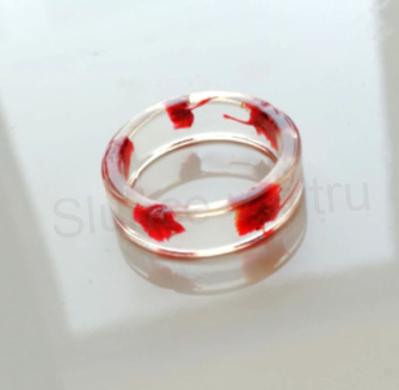 Květinový prsten z pryskyřice (PP75)